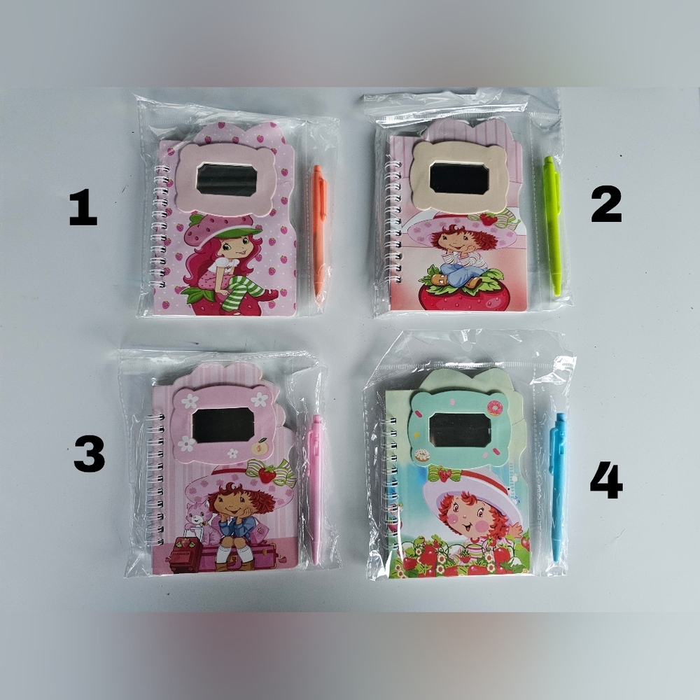 (Pick 1) Strawberry Shortcake Mini Notebook with Pen